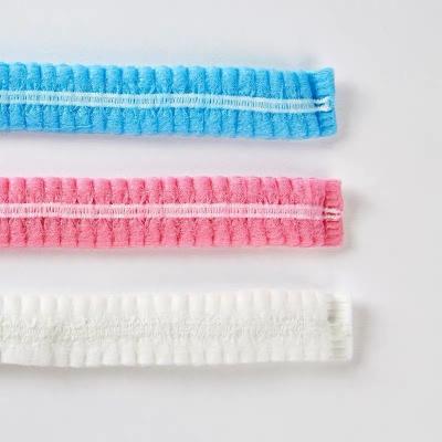 China Customized Wholesale Disposable Food Grade Double Crowd Dustproof Elastic Hat for sale