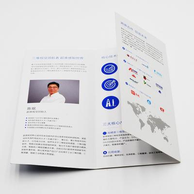 China paper & Custom Printing Cardboard OEM Product Leaflet Flyer 3 Fold Leaflet Brochure Printing for sale