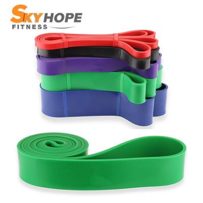 China Home Exercise Wholesale Hot Selling Strong Stretch Resistance Exercise Band For Home Exercise Custom Logo for sale