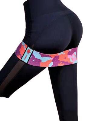 China Custom Comfortable Colorful Cloth Workout Exercise Loop Hip Circle Resistance Fishing Booty Bands for sale