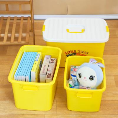 China Large Capacity Viable Storage Box Household Toys Space Saver Clothes Books Snacks Matching Box Plastic Storage Box for sale