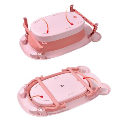 China 100% Eco-Friendly Baby Products 2022 Plastic Portable Pet Bath Tub Kids Foldable Foldable Newborn Infant Bathtub Sets for sale