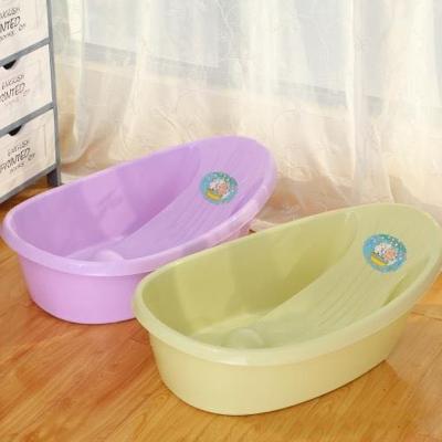 China Cheap Portable Kids Small Mini Baby Bath Tubes Wash Tube Outdoor Stocked Plastic Tub For Newborn Baby for sale