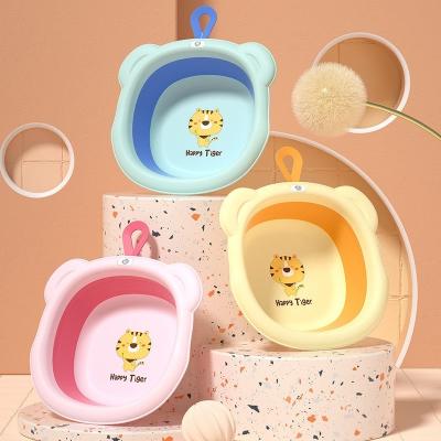 China 100% Amazon Free Sample Baby Hit Eco-Friendly Small Fold Wash Basins Portable Folding Basins For Washing Baby Bottles for sale