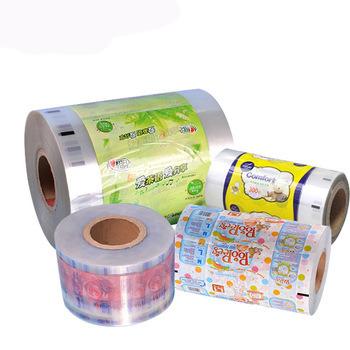 China Factory price wholesale custom made water soluble food packaging laminated film roll with logo printing for sale