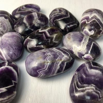 China China High Quality Natural Purple Quartz Healing Amethyst Palm Crystal Dream Stone for sale