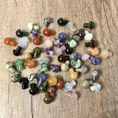 China China Wholesale Mini Crystal Therapy Natural Gemstone Mixed Mushroom Crystal Carvings for sale