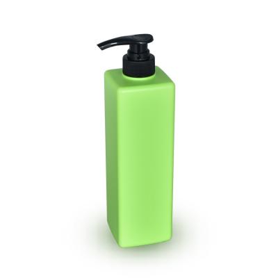 China Empty 800ml Square Shampoo Pump Bottle With Silk Screen Printing for sale