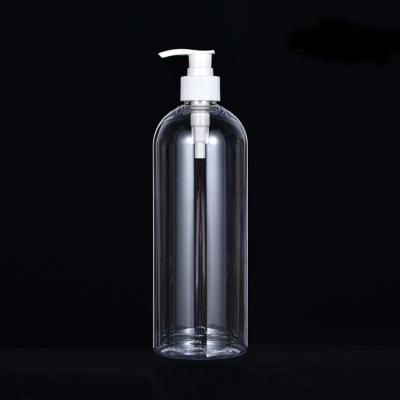 China Transparent PET Clear Shampoo Pump Bottles 750ml 25oz Customization Logo for sale