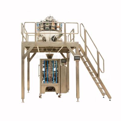 China Food 10 Head Weigher Packing Machine For Seed, Chips, Bean, Chocolate, Dumpling, Mushroom for sale