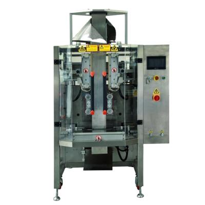 China Food Side Bag Packing Machine Automatic Snacks Crispy Sealing 4 Pieces/Lays French Fries Packing Machine for sale