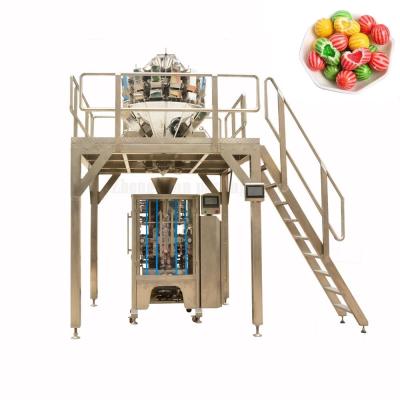 China Automatic 14 Heads Food Snack Wrapper And Weighing Combination Multihead Weigher for sale