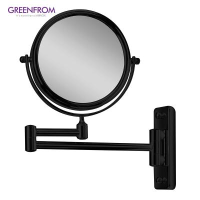 China GREENFROM Magnifying Magnifying 360 Degree Rotating Wall Mounted Mirror Double Sided Bathroom Vanity Mirror for sale