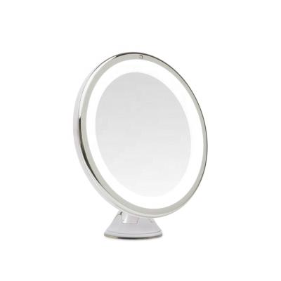 China Cosmetic LED Lighted Wall Mirror With Suction Cup for sale