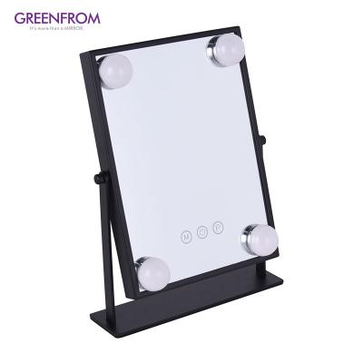 China Real Big Lighted Hollywood Glam Mirror And Vanity Mirror From Latest Design Comparison With Light Bulbs for sale