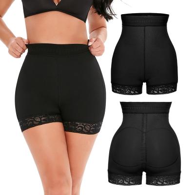 China Faja Antibacterial High Quality Colombian Private Label Short Torso Shapewear For Women Plus Size Lace Up Butt Lifter Lower Body Shaper for sale