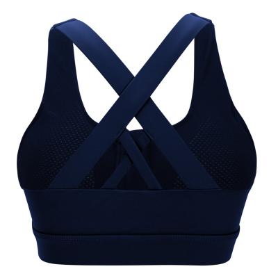 China 2022 Breathable New Front Zipper Bra Sports Underwear Solid Color Cross-Beauty Back Fitness Vest for sale