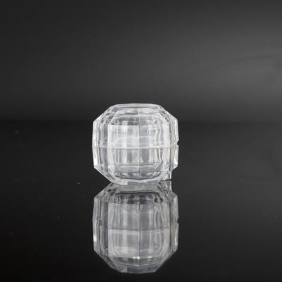 China Custom Clear Octagonal Ring Boxes Transparent Acrylic Plastic Round Jewelery Package Jewelry Box for sale