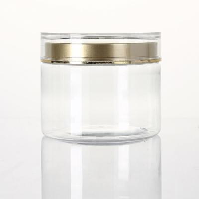 China 200ml Empty PET Food Transparent Ginseng Saffron Storage Jars Transparent Food Plastic Jar With Lid for sale