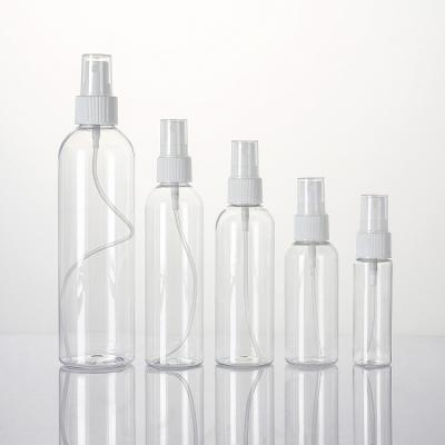 China 20ml 70ml 100ml 120ml 270ml Good Clear Mist PET Cosmetic Empty Plastic Refillable Perfume Spray Bottles for sale