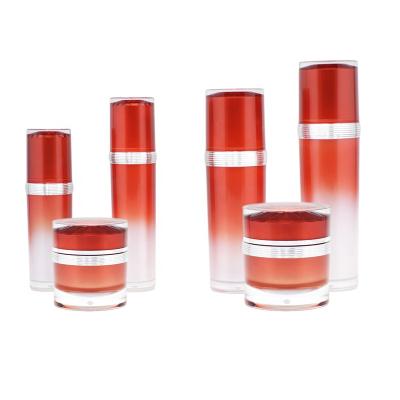 China Cosmetic Manufacturers Supply Cheap Price 6pcs/set Empty Cosmetic Bottle 30ml Pump Cosmetic Bottle Set for sale