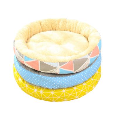 China Round Pet Bed Novelty Breathable Pet Bed Summer Breathable Wearing Round Luxury Pet Bed for sale