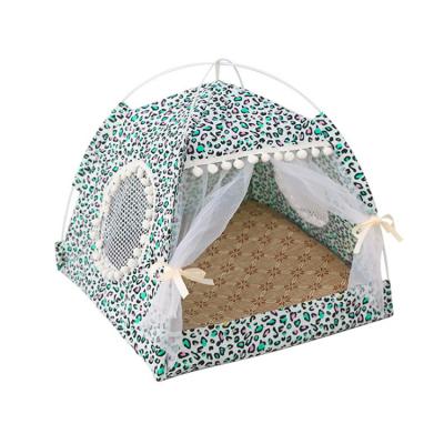 China Breathable Wearing Removable And Washable Small Bed Tent Camping Pet Puppy Cat Bed House for sale