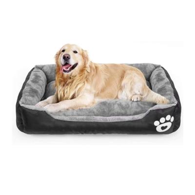 China Soft Comfortable Wearing Breathable Double Sided All Season Dog Cushion Plush Pet Bed Sofa Shape Dog Bed for sale