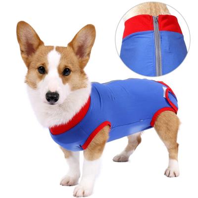 China Viable Custom Different Size Comfortable Outdoor Pet Cat Clothes Wearing For Dog Surgery Recovery Suit for sale