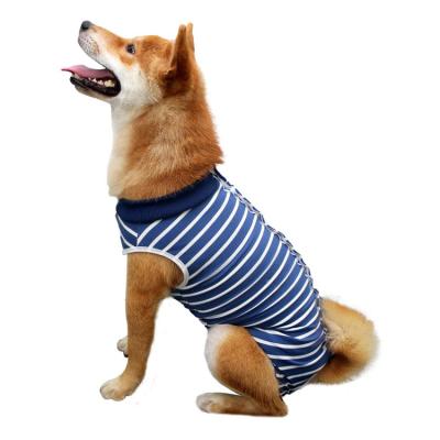 China Viable Wearable Custom Size Comfortable Outdoor Dog Cat Clothes For Dog Surgery Recovery Suit Clothing for sale