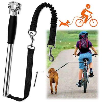 China Free Wearing DETACHED Hand Pet Leash Bicycle Dog Bike Leash for sale