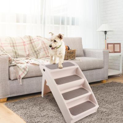 China Sustainable Port Pet Fold 4 Step Dog Bed Ramp for sale