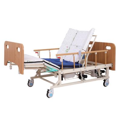 China Hosptial Home Care Multifunctional Electric Manual Hospital Bed With Toilet For Patient for sale