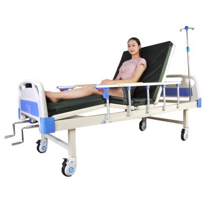 China Wholesale Two-Function Flip Double Flip Hosptial Factory ABS Older Patient Hospital Bed Bed Manual Multifunctional Medical Bed for sale