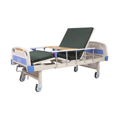 China Multifunctional Hosptial Hospital Equipment Mobile Adjustable Patient Nursing Medical Bed With Waterproof Mattress for sale