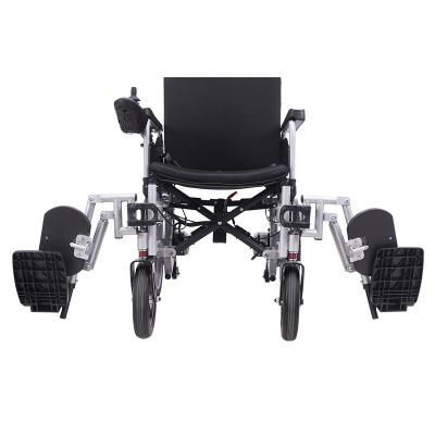 China Hospital Backrest Automatic Braking Full Lying High Shock Absorbing Foldable Electric Wheelchair for sale