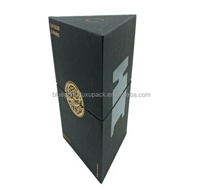 China Handmade High Grade Custom Packing Box Simple Triangle Perfume Box Custom Gift Box for sale