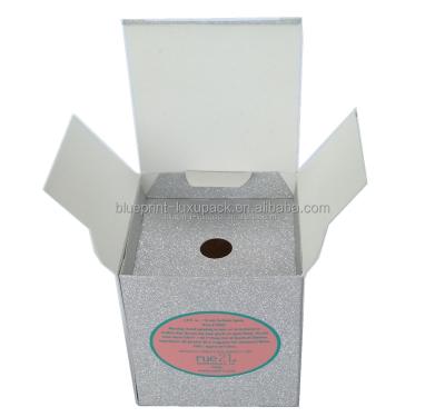 China Fashion handmade elegant gift cardboard paper special skin care folding bling box. for sale