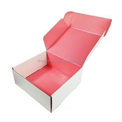 China Factory LOGO Flat Aircraft Empty Corrugated Ad Cardboard Gift Custom Packing Box Foldable Paper Box for sale