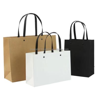 China Handmade Customized Leather Shopping Bag Paper Gift Bag Corporate Clothing Kraft Paper Bag for sale