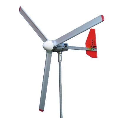 China 300w wind generator with tail closing design 300w for sale