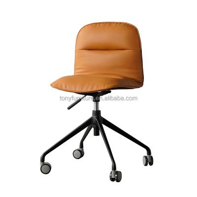 China Modern Office Adjustable Chair Metal Frame Rotation Leather Swivel Chair For Meeting Room for sale