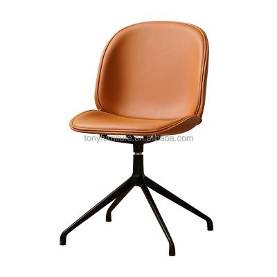 China Modern Office Adjustable Chair Metal Frame Rotation Leather Swivel Chair for sale