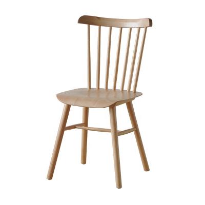 China Modern Design Solid Wood High Back Simple Antique Wedding Windsor Dining Chair for sale