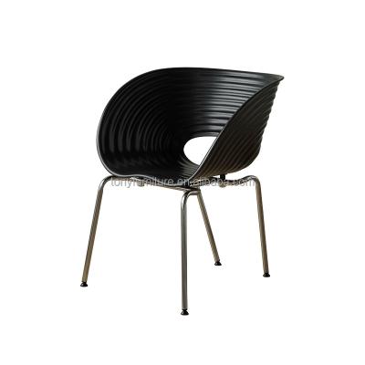 China Mid Century Modern Nordic Design Metal Cafe Dining Chair Plastic Chair For Lavatory for sale