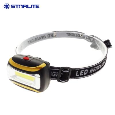 China Emergency Half Dollar Plastic COB 3 AAA Led Headlight Head Light for sale