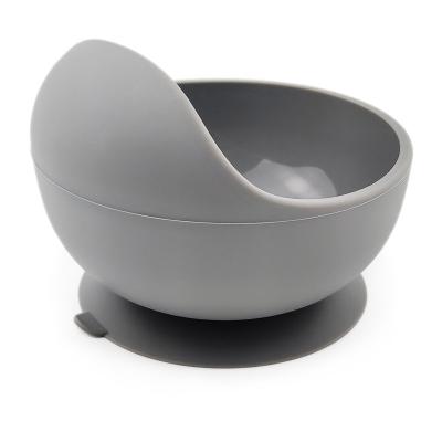 China Sustainable Custom Non Slip Silicone Cute Suction Snail Feeding Bowl For Babies for sale