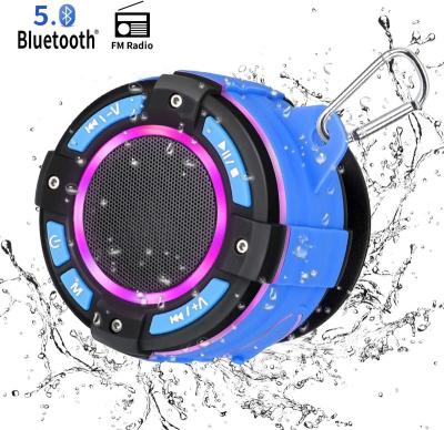 China Phone function drop shipping support latest factory direct supply products for Amazon new LED waterproof bluetooth speaker for sale