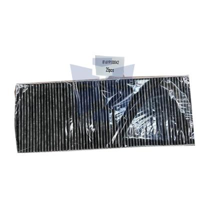 China auto engine cabin air filter air element for MA OE 81619100018 81619100029 81619100042 81619100042 heavy truck spare parts for sale