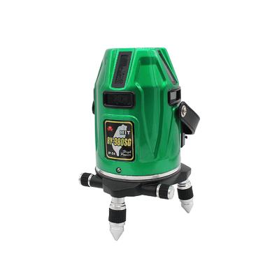 China Factory Price Green 3D Laser Level 4V4H9P Manual-Slope Lasers Li-ion Self-Leveling Dot Line Battery 4V+4H+8P+1D for sale